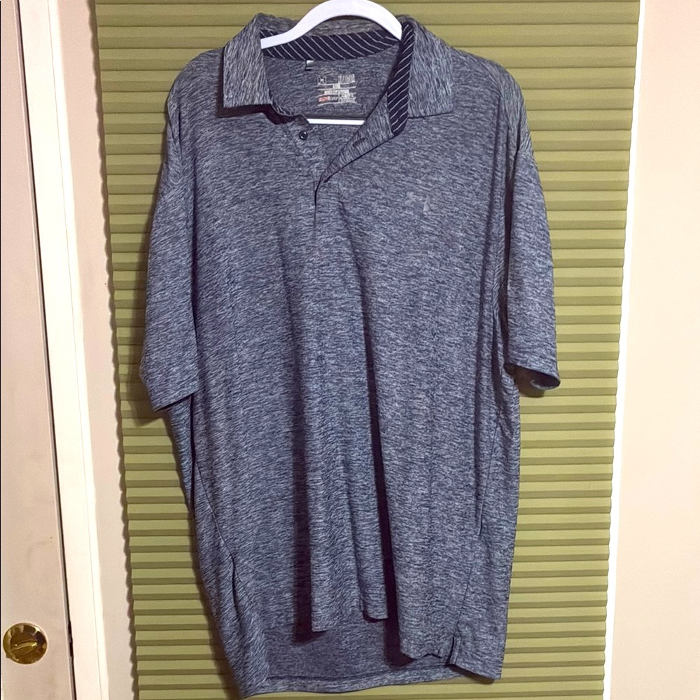 Under Armour Blue Polo Shirt Casual Comfort